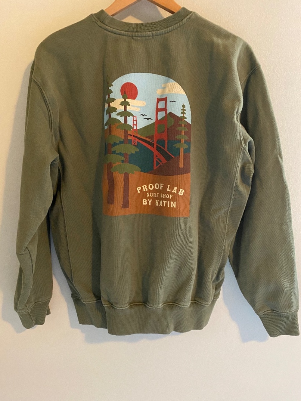 Katin x Proof Lab Surf Shop Crewneck Sweatshirt - Golden Gate Bridge